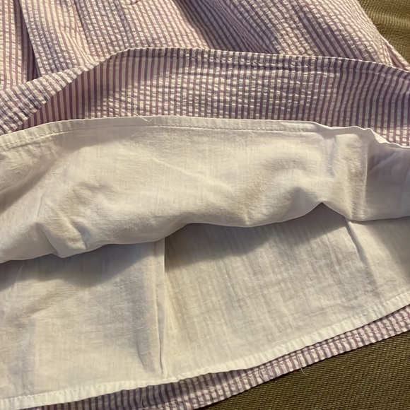 Adorable sear sucker purple + white striped girls dress. Girls size 6. Like new! - Picture 5 of 5